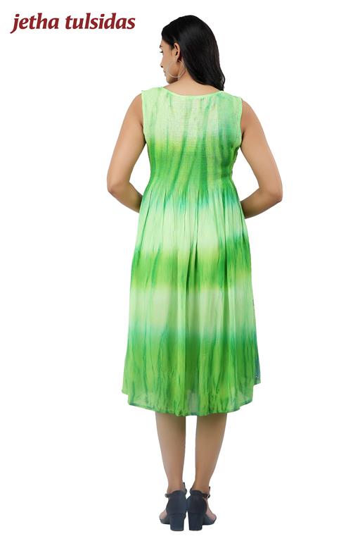 WOMEN WESTERN BOBBIN DRESS C/S